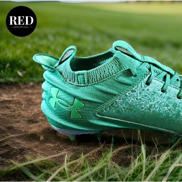 Under Armour Blur Smoke 2.0 MC Football Cleats Green 3027978 300 - Men's Size 12 - Picture 14 of 14